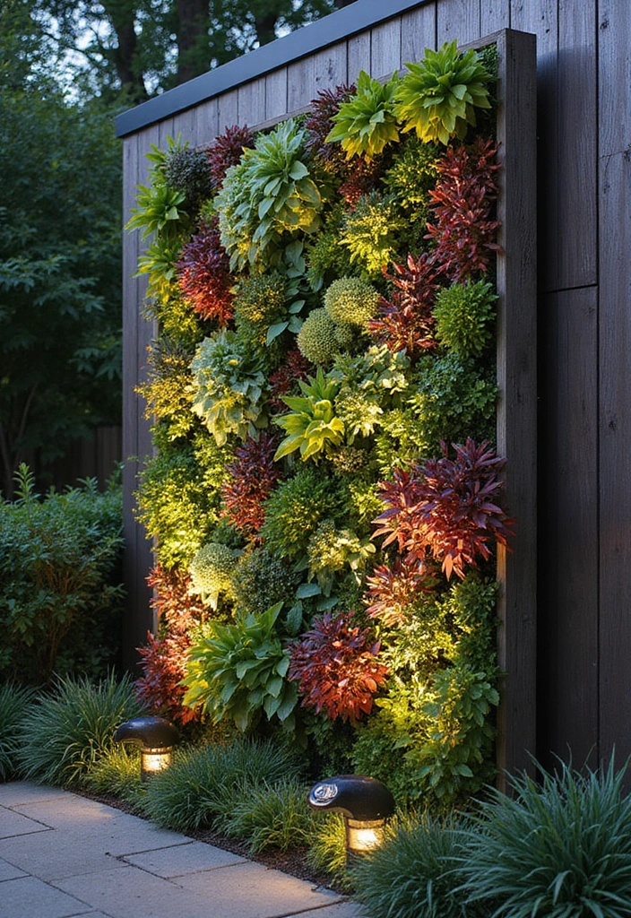 19 Garden Ideas for Your Backyard: Vertical Garden Solutions - 10. Vertical Garden Art Installations