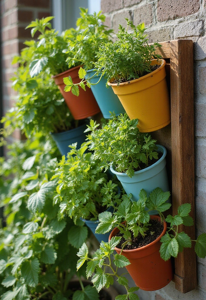 19 Garden Ideas for Your Backyard: Vertical Garden Solutions - 2. Vertical Herb Garden