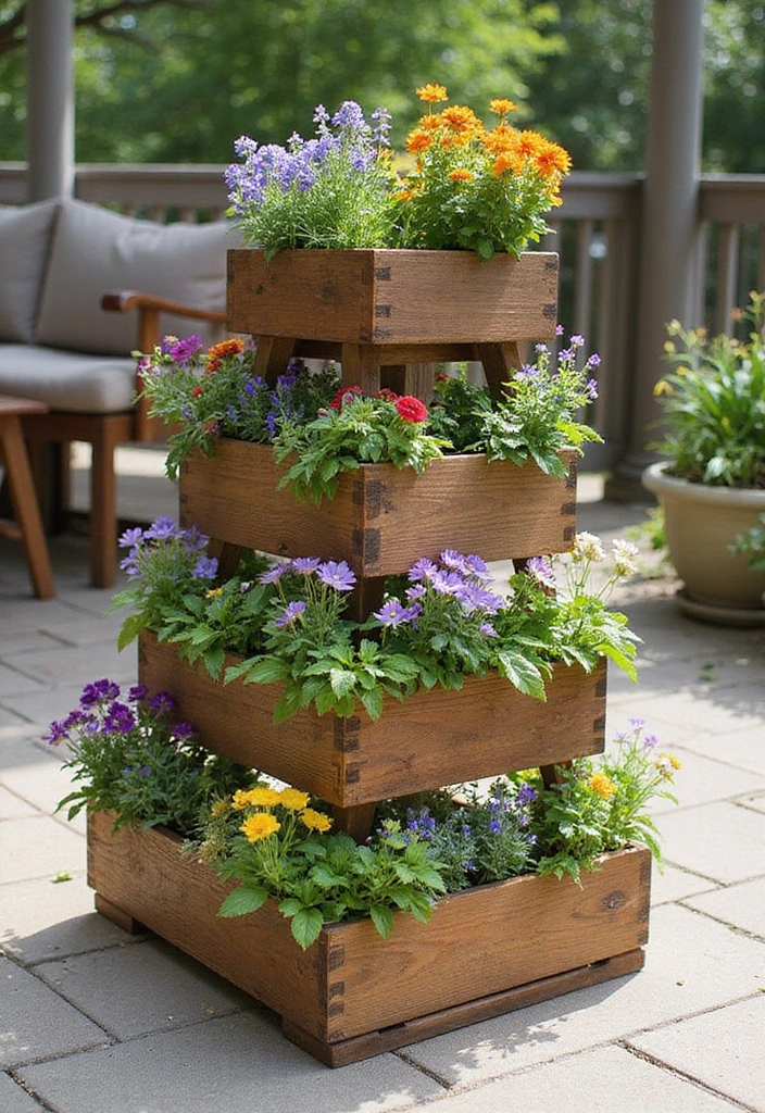 19 Garden Ideas for Your Backyard: Vertical Garden Solutions - 5. Garden Vertical Planter Boxes