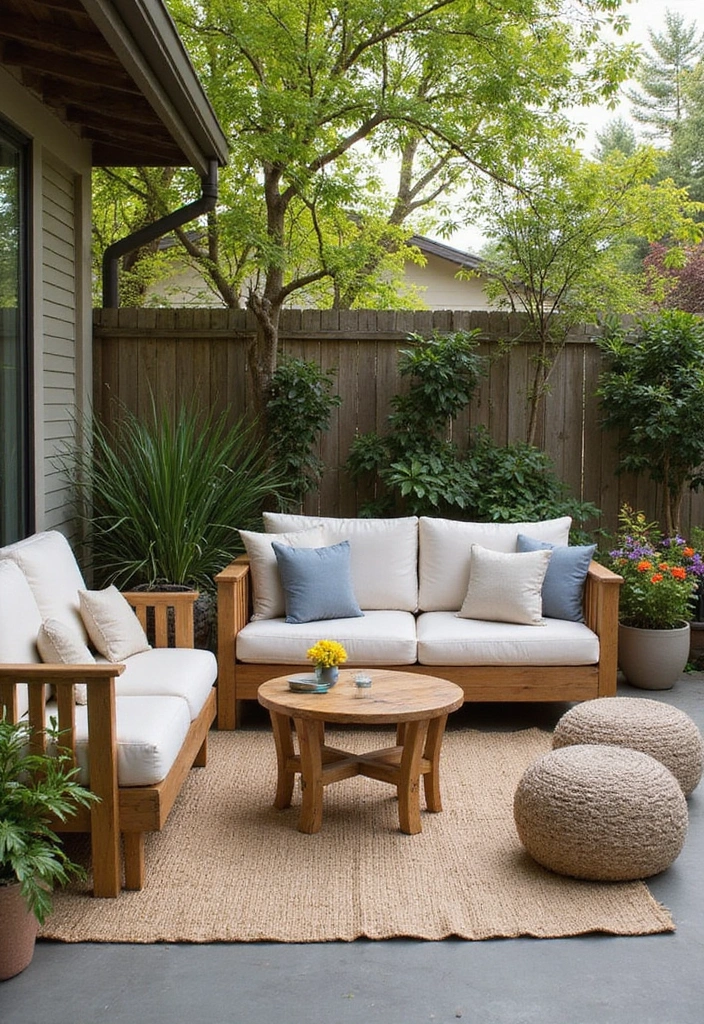 19 Ideas For Outdoor Living Space - 1. Eco-Friendly Furniture