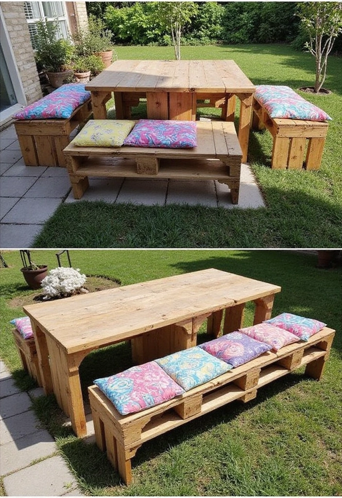 19 Ideas For Outdoor Living Space - 12. DIY Garden Furniture
