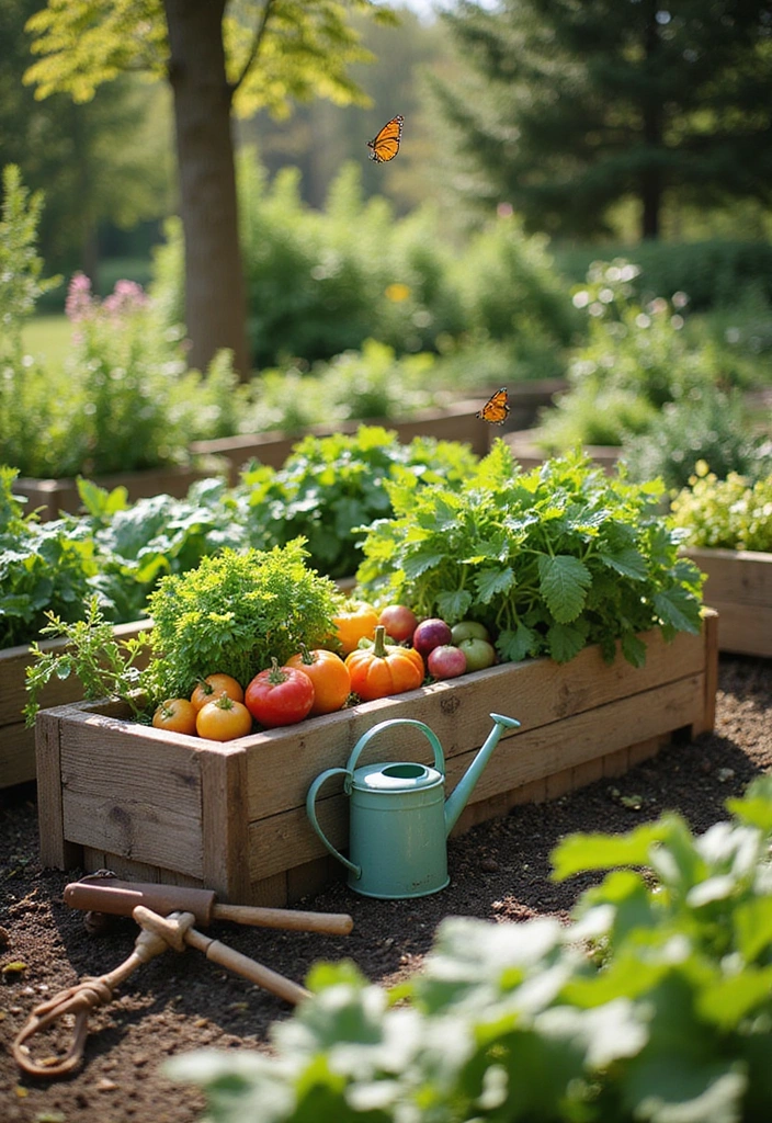 19 Ideas For Outdoor Living Space - 13. Herb and Vegetable Garden