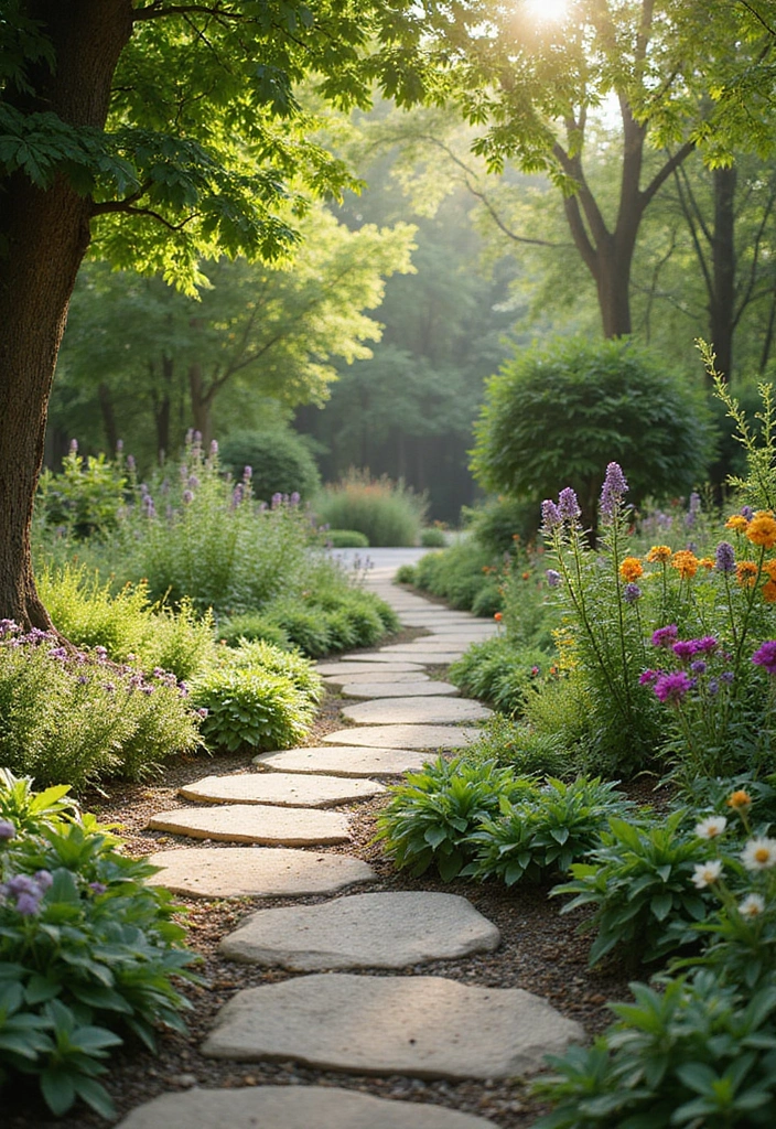 19 Ideas For Outdoor Living Space - 14. Natural Pathways
