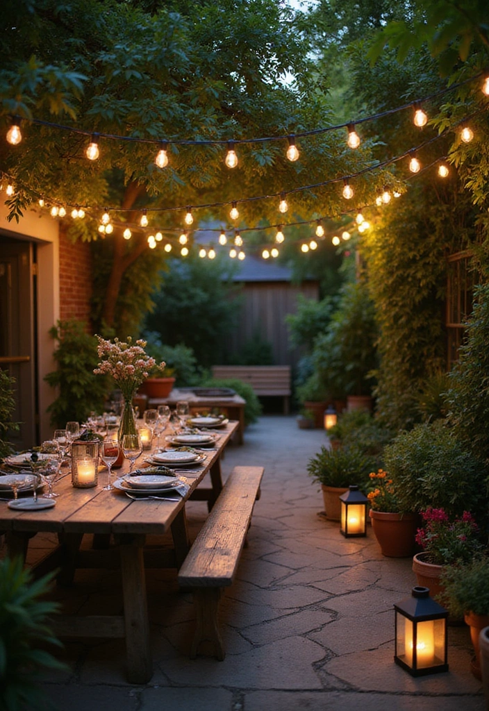 19 Ideas For Outdoor Living Space - 3. Solar-Powered Lighting