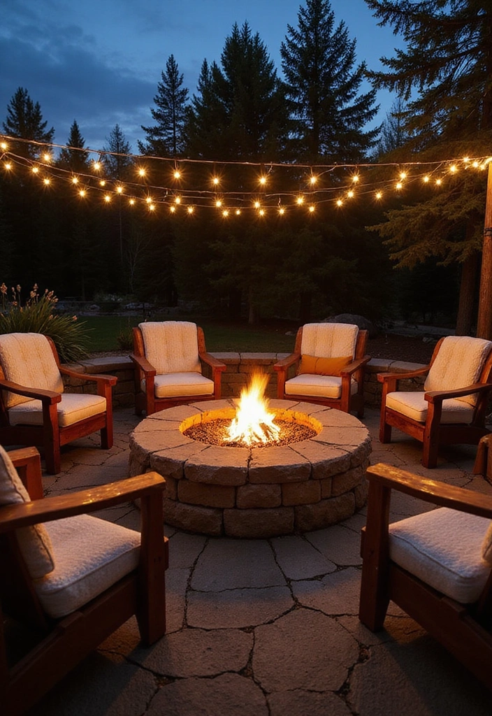 19 Ideas For Outdoor Living Space - 5. Fire Pit Gathering Area