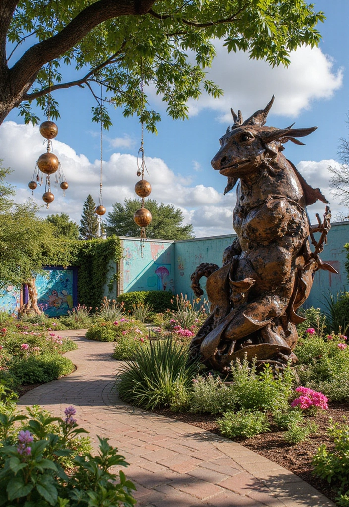19 Ideas For Outdoor Living Space - 7. Outdoor Art Installations