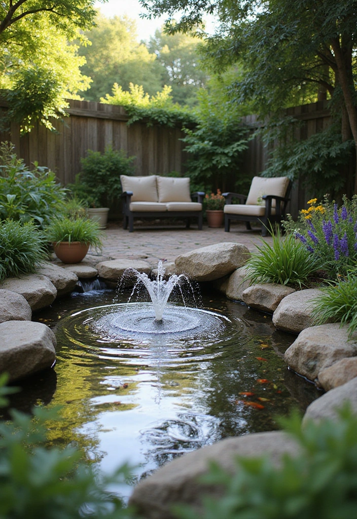 19 Ideas For Outdoor Living Space - 9. Water Features