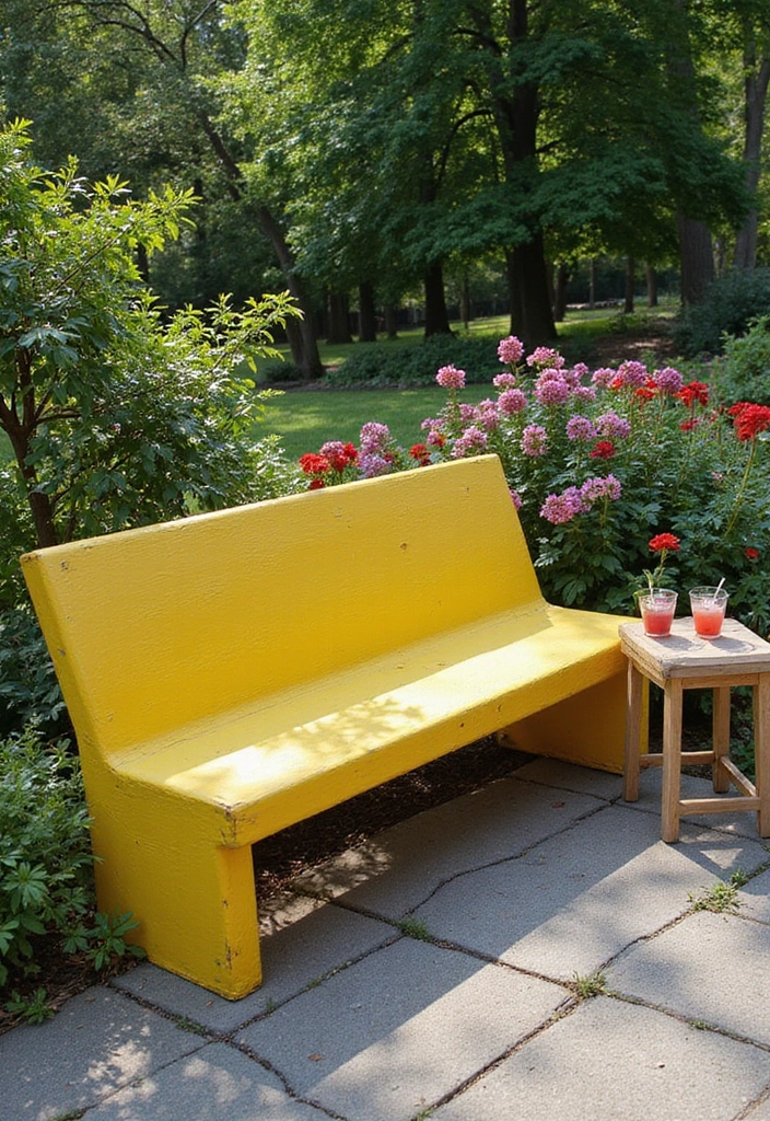 19 Minecraft Garden Ideas: Transform Your Outdoor Space with Pixelated Charm - 15. Themed Garden Benches