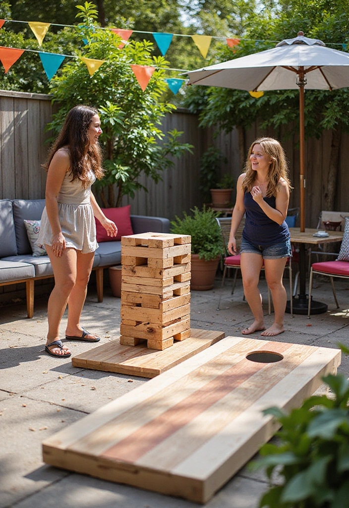 19 Patio Decorating Ideas for Cozy Outdoor Living - 12. Outdoor Games