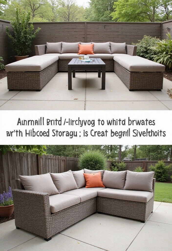 19 Patio Decorating Ideas for Cozy Outdoor Living - 4. Multi-Functional Furniture