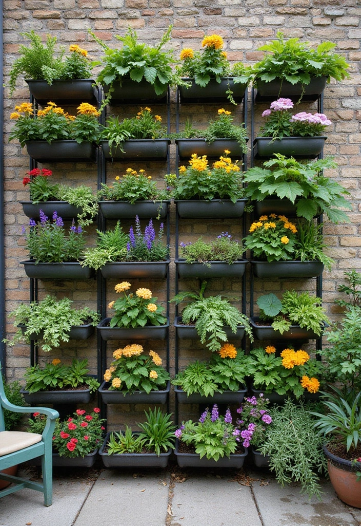 19 Patio Decorating Ideas for Cozy Outdoor Living - 7. Vertical Gardens