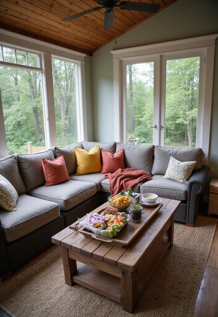 19 Screened In Back Porch Ideas - 10. Outdoor Family Room