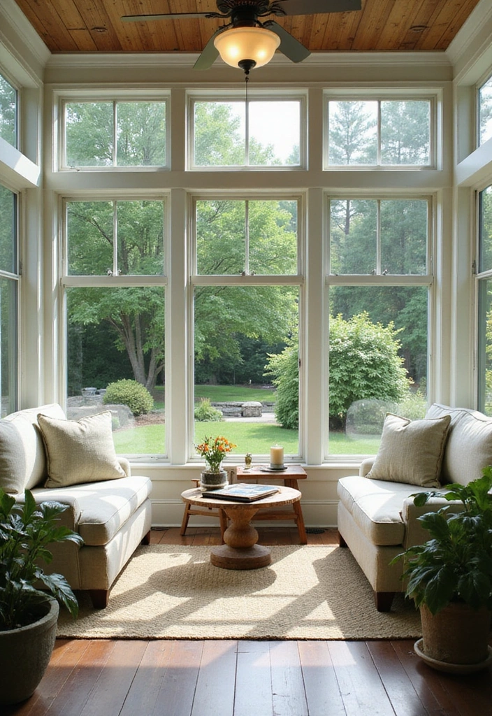 19 Screened In Back Porch Ideas - 11. Garden View Retreat