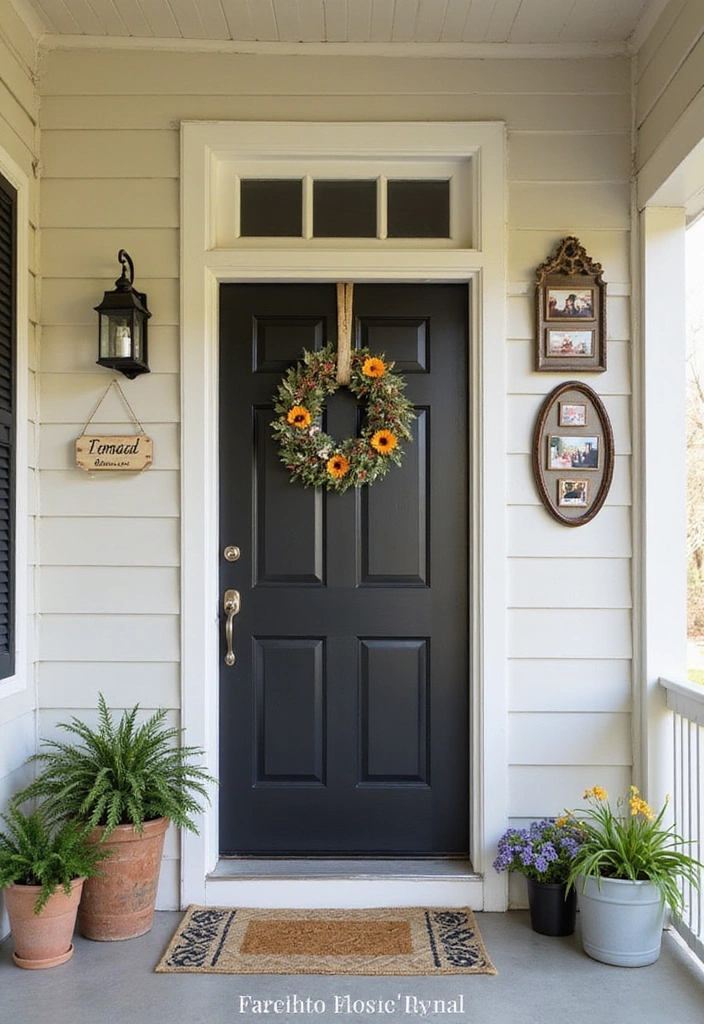19 Small Front Porch Decorating Ideas - 6. Personalized Touches