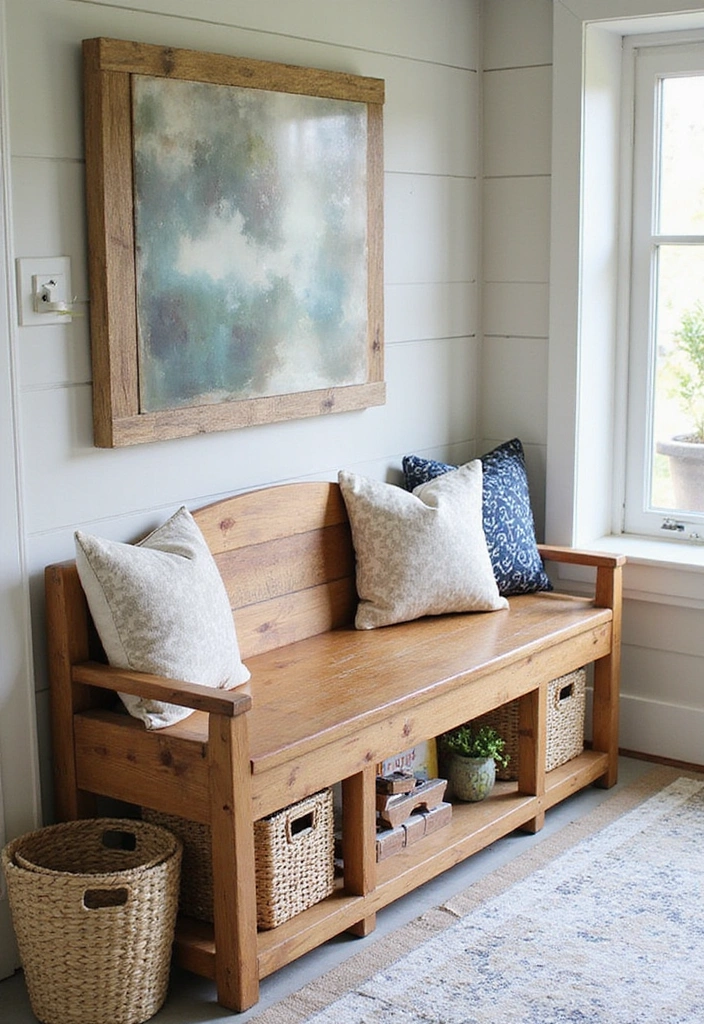19 Small Front Porch Ideas for a Minimalist Touch - 10. Stylish Storage Solutions