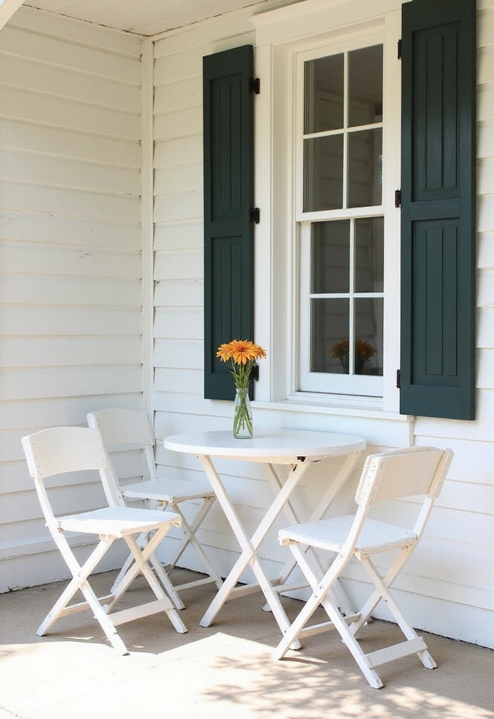 19 Small Front Porch Ideas for a Minimalist Touch - 6. Functional Outdoor Furniture