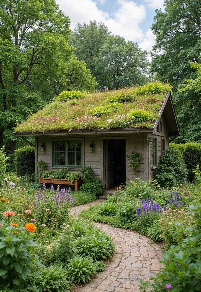 20 Backyard Landscaping Ideas for Sustainable Outdoor Living - 17. Green Roofs