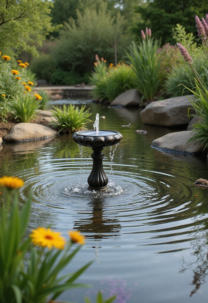 20 Backyard Landscaping Ideas for Sustainable Outdoor Living - 4. Water Features