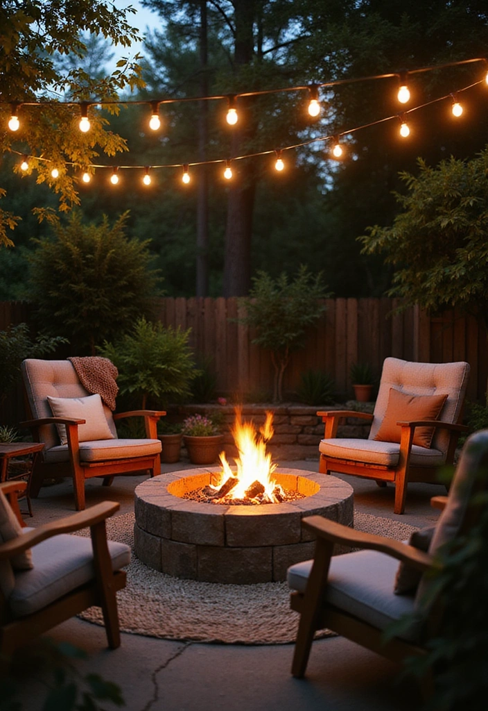 20 Backyard Landscaping Ideas for Sustainable Outdoor Living - 7. Cozy Fire Pits
