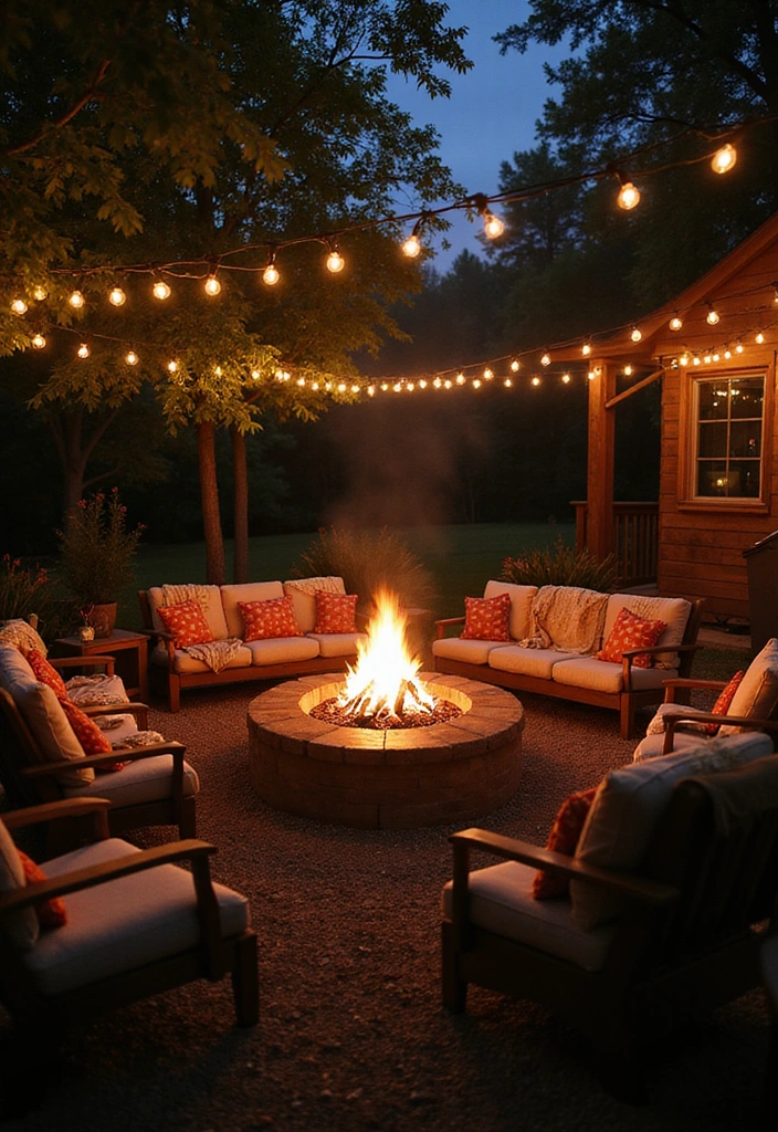 20 Backyard Wedding Ideas - 11. Inviting Fire Pits