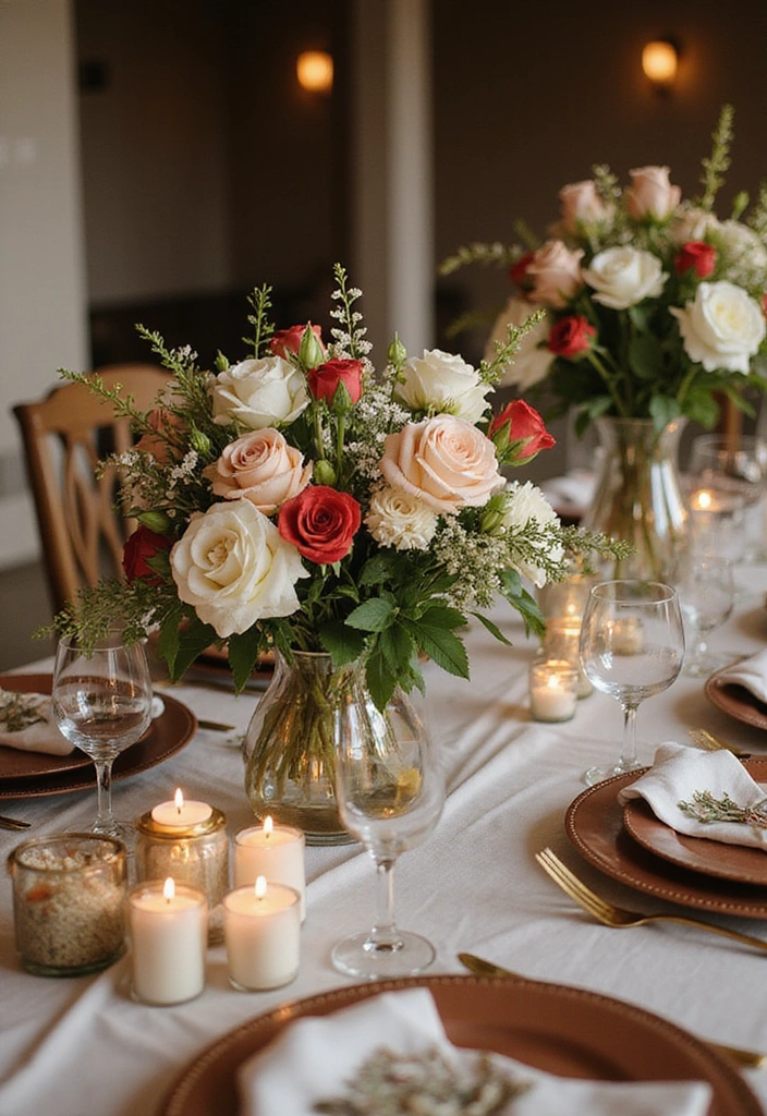 20 Backyard Wedding Ideas - 12. Beautiful Centerpieces
