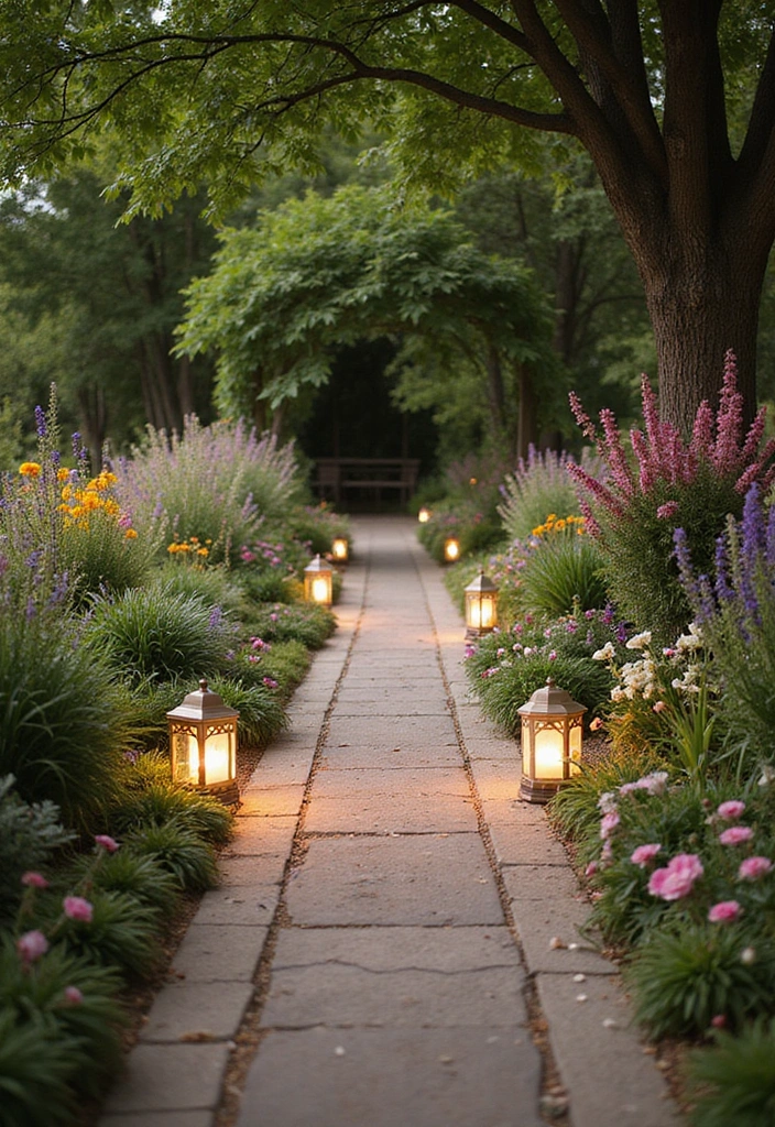 20 Backyard Wedding Ideas - 13. Enchanting Garden Pathways