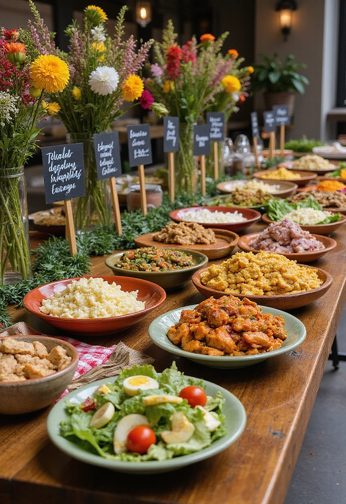 20 Backyard Wedding Ideas - 14. Seasonal Food Stations