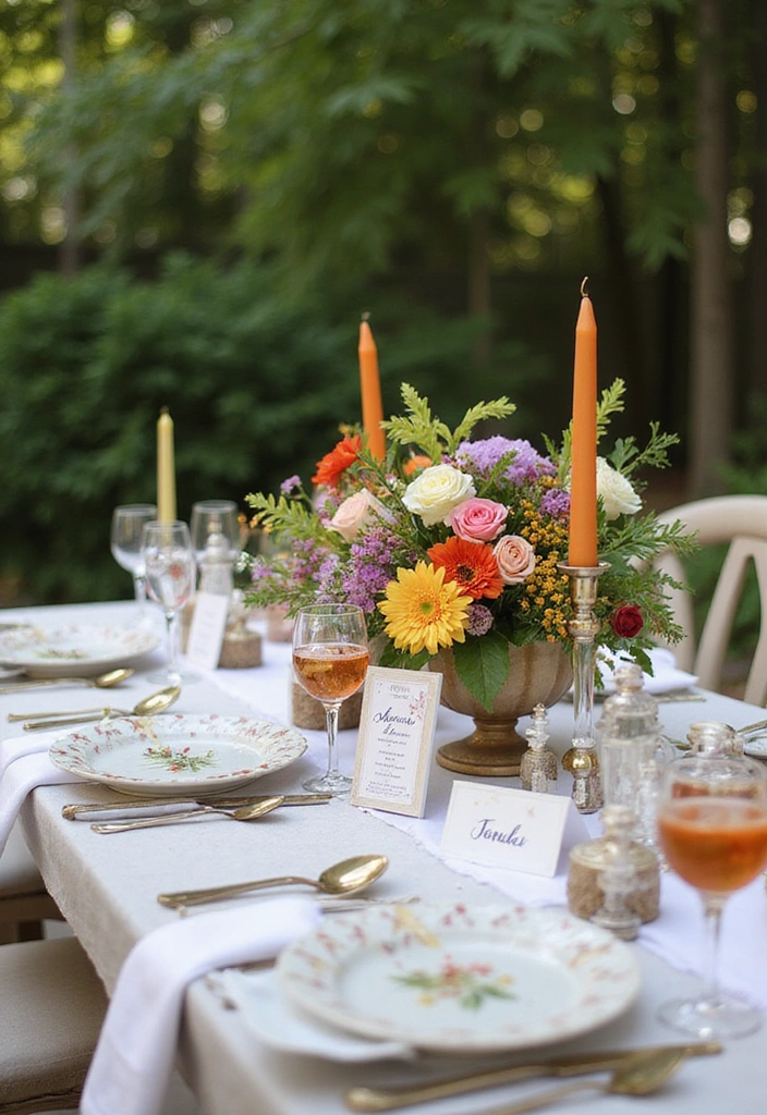 20 Backyard Wedding Ideas - 5. Personalized Table Settings