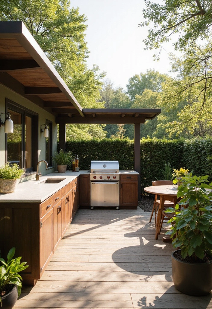 20 Beautiful Decks Ideas for Outdoor Living - 12. Outdoor Kitchen Deck
