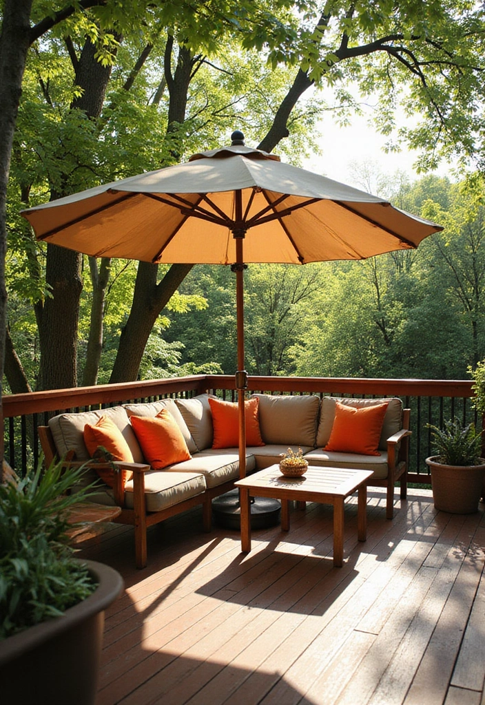 20 Beautiful Decks Ideas for Outdoor Living - 16. Shade Solutions on Deck