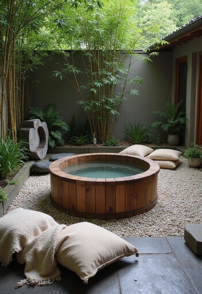 20 Hot Tub Ideas for Your Backyard Retreat - 1. The Zen Garden Retreat