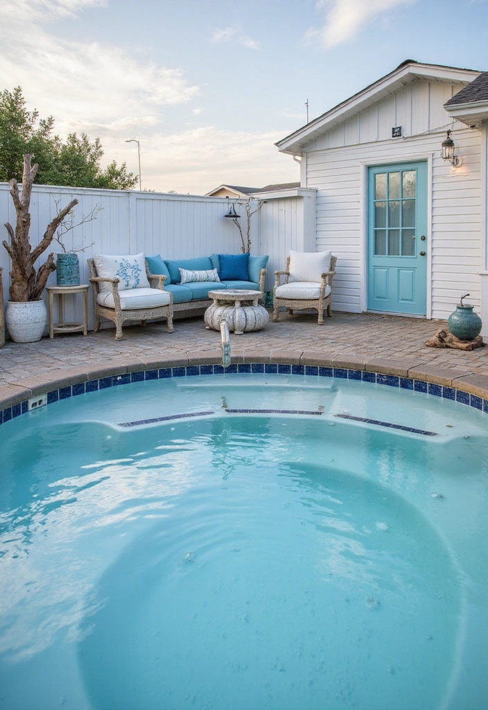 20 Hot Tub Ideas for Your Backyard Retreat - 12. Nautical Coastal Retreat