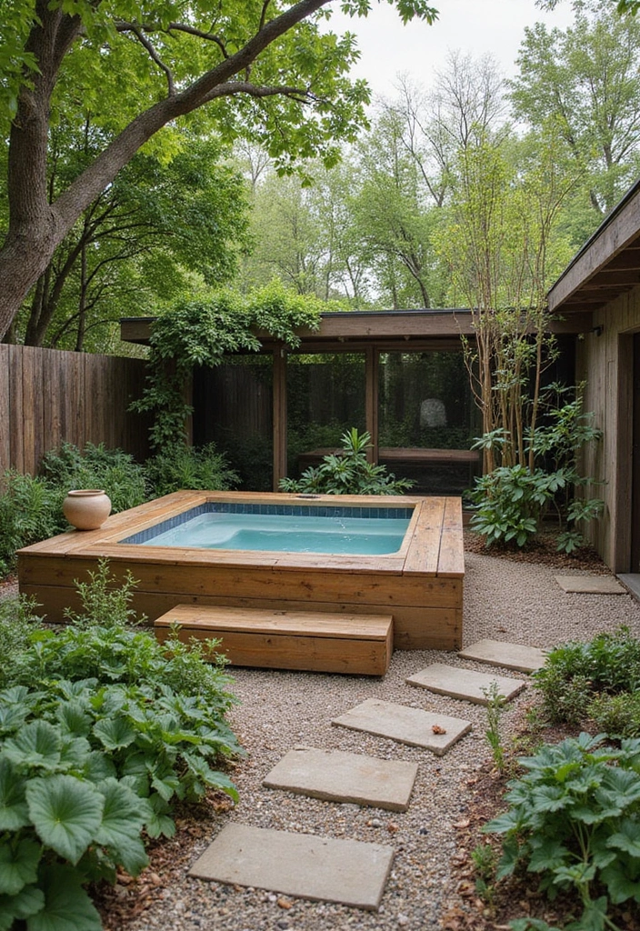20 Hot Tub Ideas for Your Backyard Retreat - 16. Eco-Friendly Hot Tub Retreat