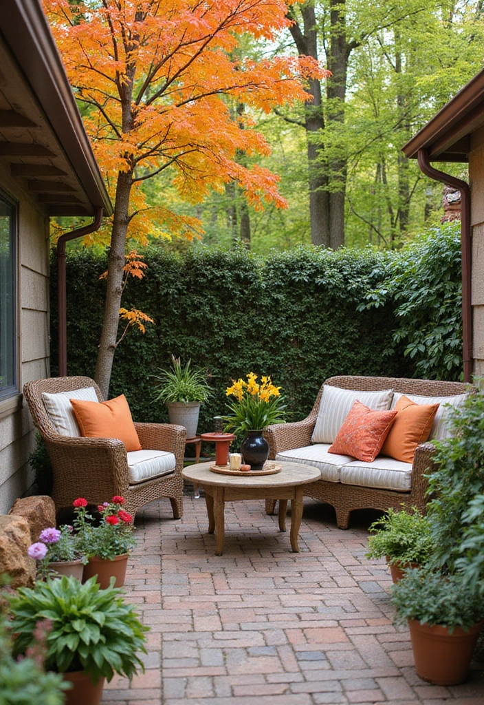20 Stunning Patio Garden Ideas for Your Outdoor Living Space - 13. Seasonal Decor Changes