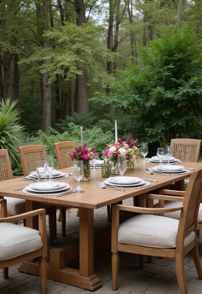 20 Stunning Patio Garden Ideas for Your Outdoor Living Space - 19. Outdoor Dining Spaces