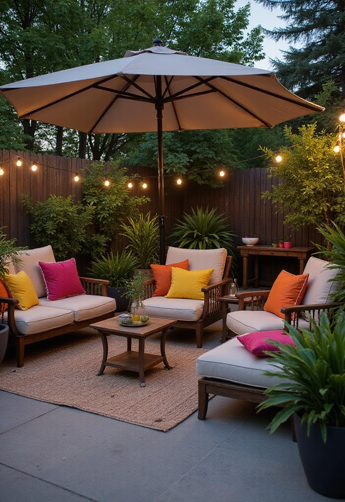 21 Back Patio Ideas for Small Space Outdoor Living - 4. Outdoor Lounge Escape