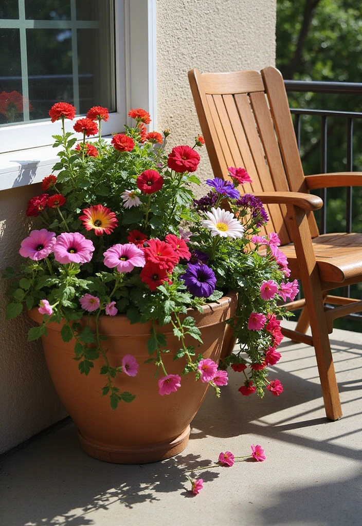 21 Balcony Plants Ideas for Small Spaces - 3. Colorful Flower Boxes