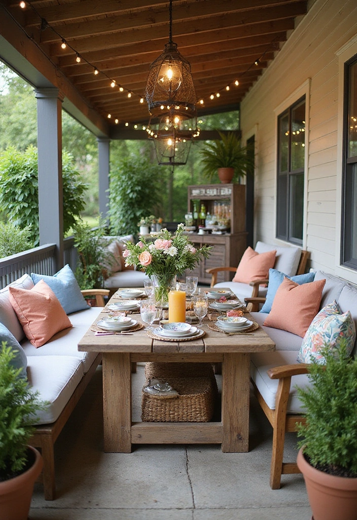 21 Best 3 Season Porch Ideas - 17. Garden Party Vibes
