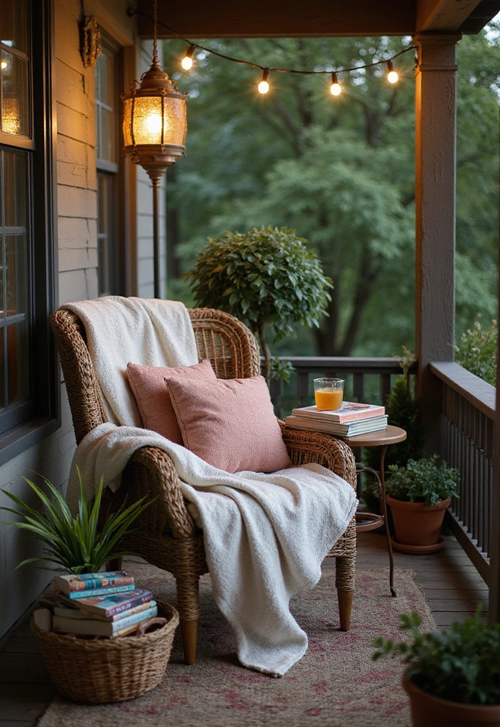 21 Best 3 Season Porch Ideas - 18. Cozy Reading Corner