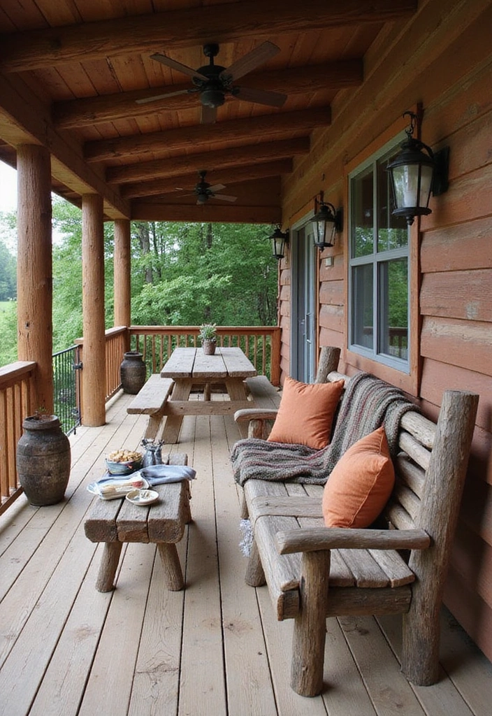 21 Best 3 Season Porch Ideas - 8. Rustic Lodge Style