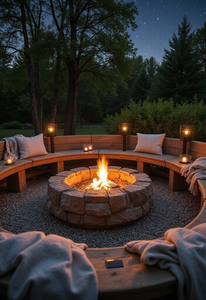 21 Cozy Backyard Ideas for Sustainable Outdoor Living - 1. Eco-Friendly Fire Pit