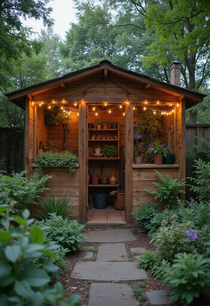 21 Cozy Backyard Ideas for Sustainable Outdoor Living - 14. Sustainable Garden Shed