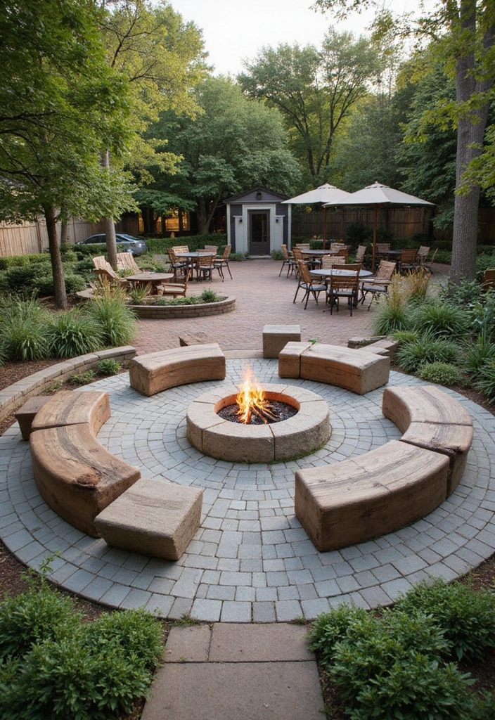 21 Cozy Backyard Ideas for Sustainable Outdoor Living - 17. Community Gathering Spot