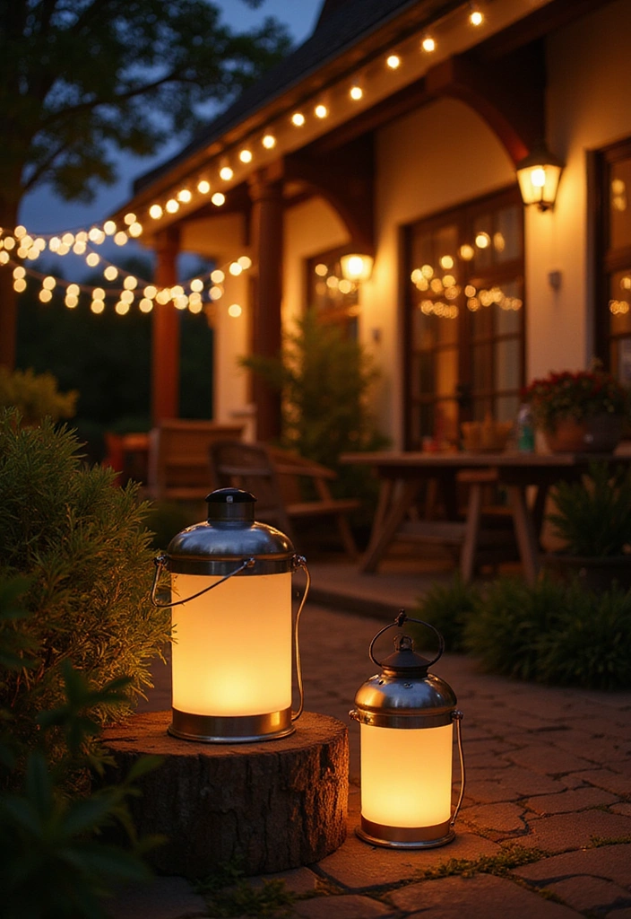 21 Eco-Friendly Patio Furniture Ideas for Your Outdoor Living Space - 15. Eco-Friendly Lighting