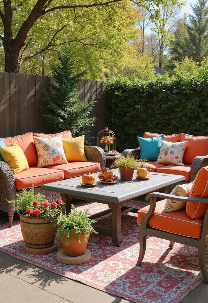 21 Eco-Friendly Patio Furniture Ideas for Your Outdoor Living Space - 18. Seasonal Decor