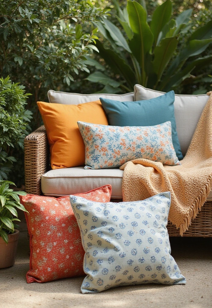 21 Eco-Friendly Patio Furniture Ideas for Your Outdoor Living Space - 5. Eco-Friendly Cushions