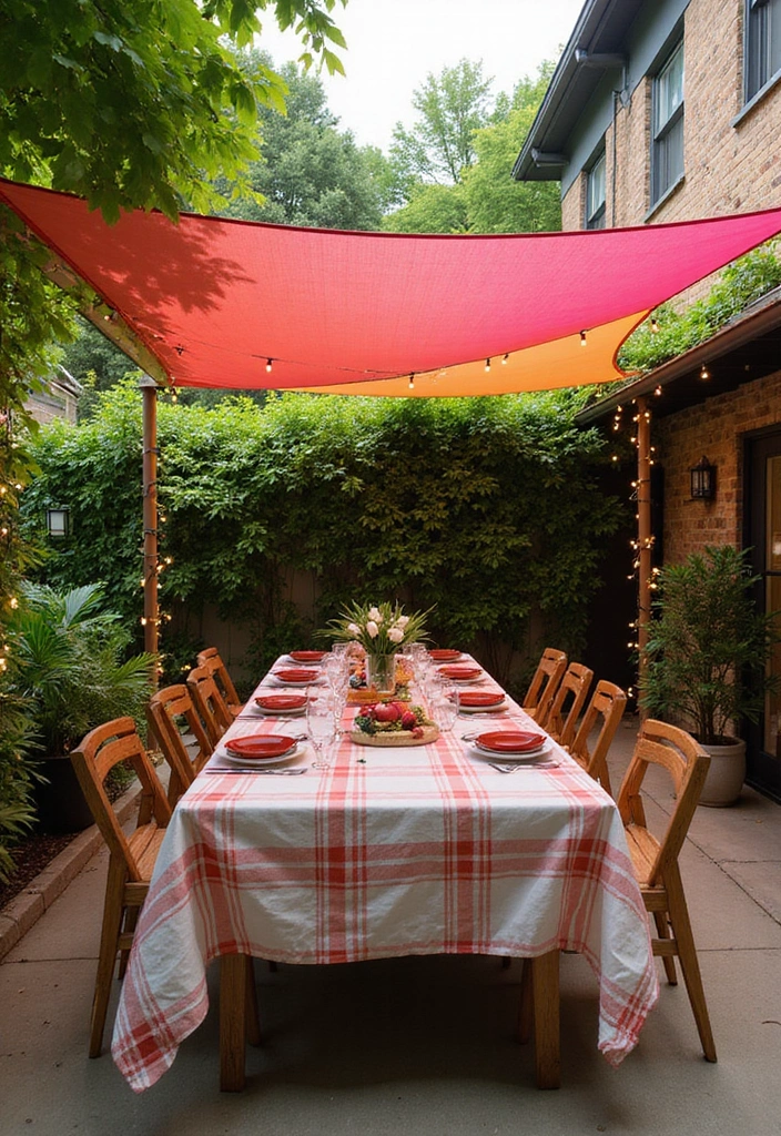 21 Eco-Friendly Patio Furniture Ideas for Your Outdoor Living Space - 8. Sustainable Fabric Canopies