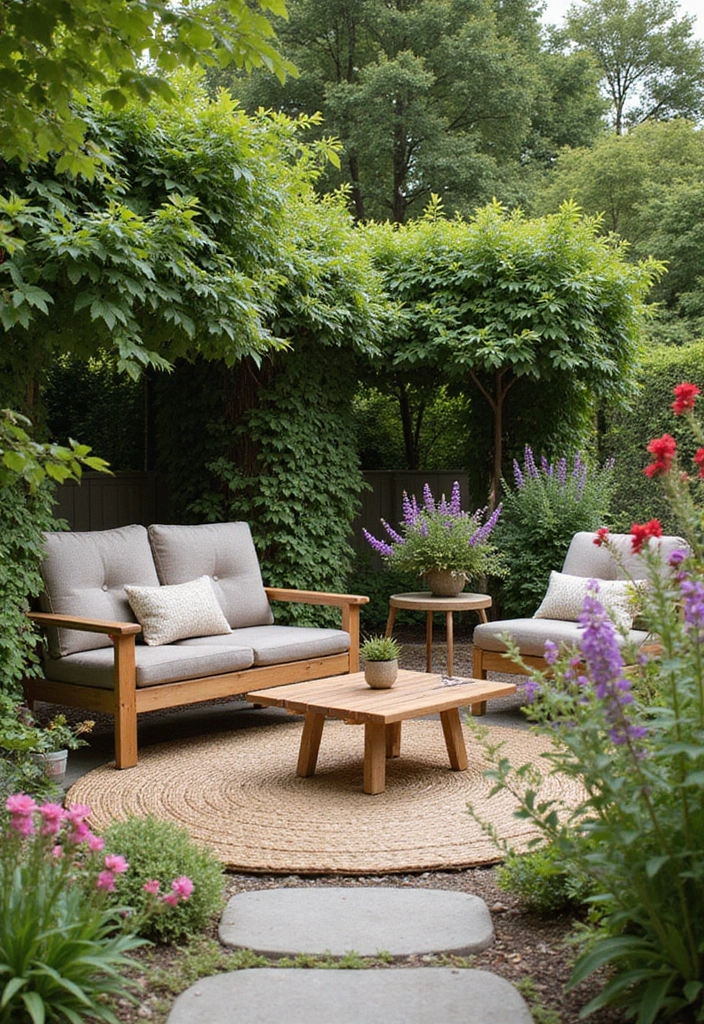 21 Eco-Friendly Patio Furniture Ideas for Your Outdoor Living Space - 9. Eco-Conscious Garden Furniture