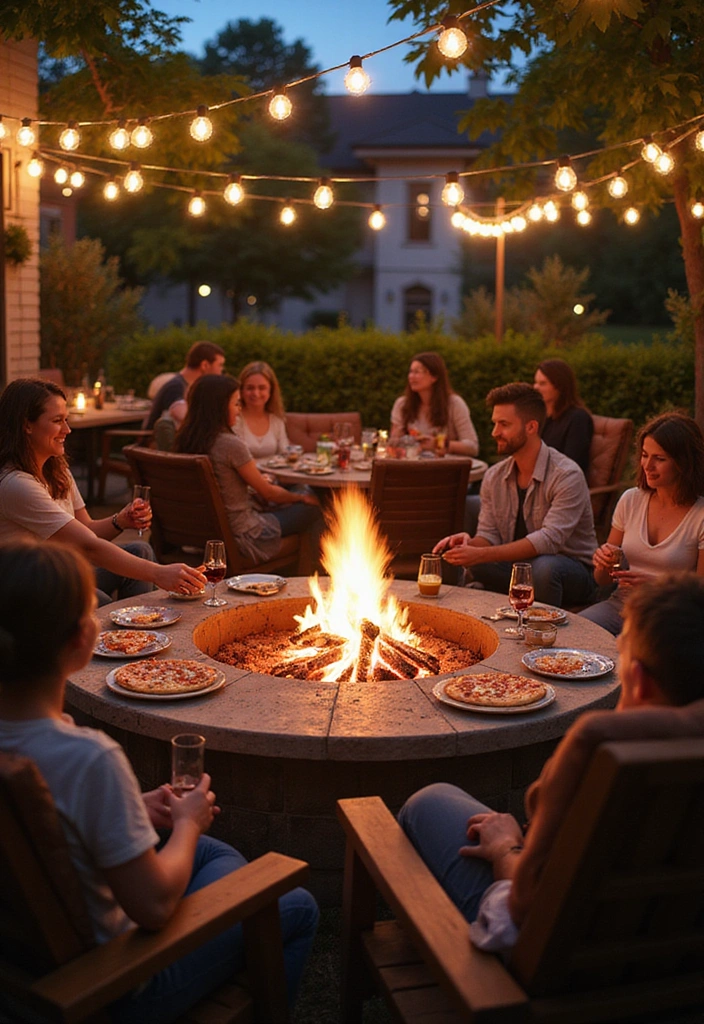 21 Fire Pit Ideas for a Cozy Backyard Experience - 12. Fire Pit with a Pizza Oven