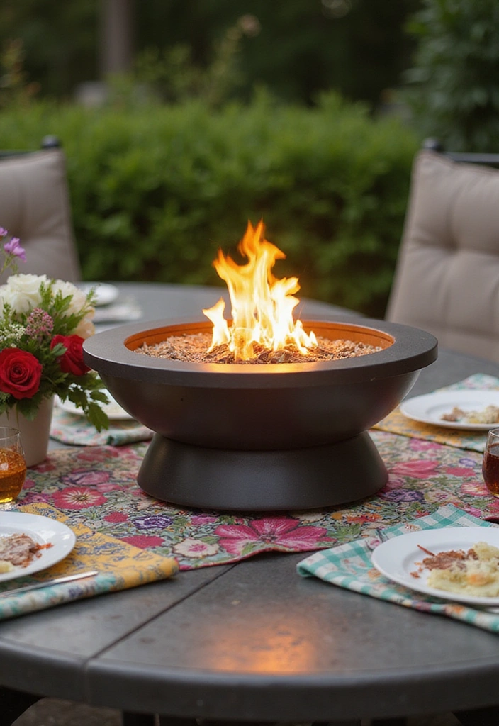21 Fire Pit Ideas for a Cozy Backyard Experience - 5. Tabletop Fire Pit